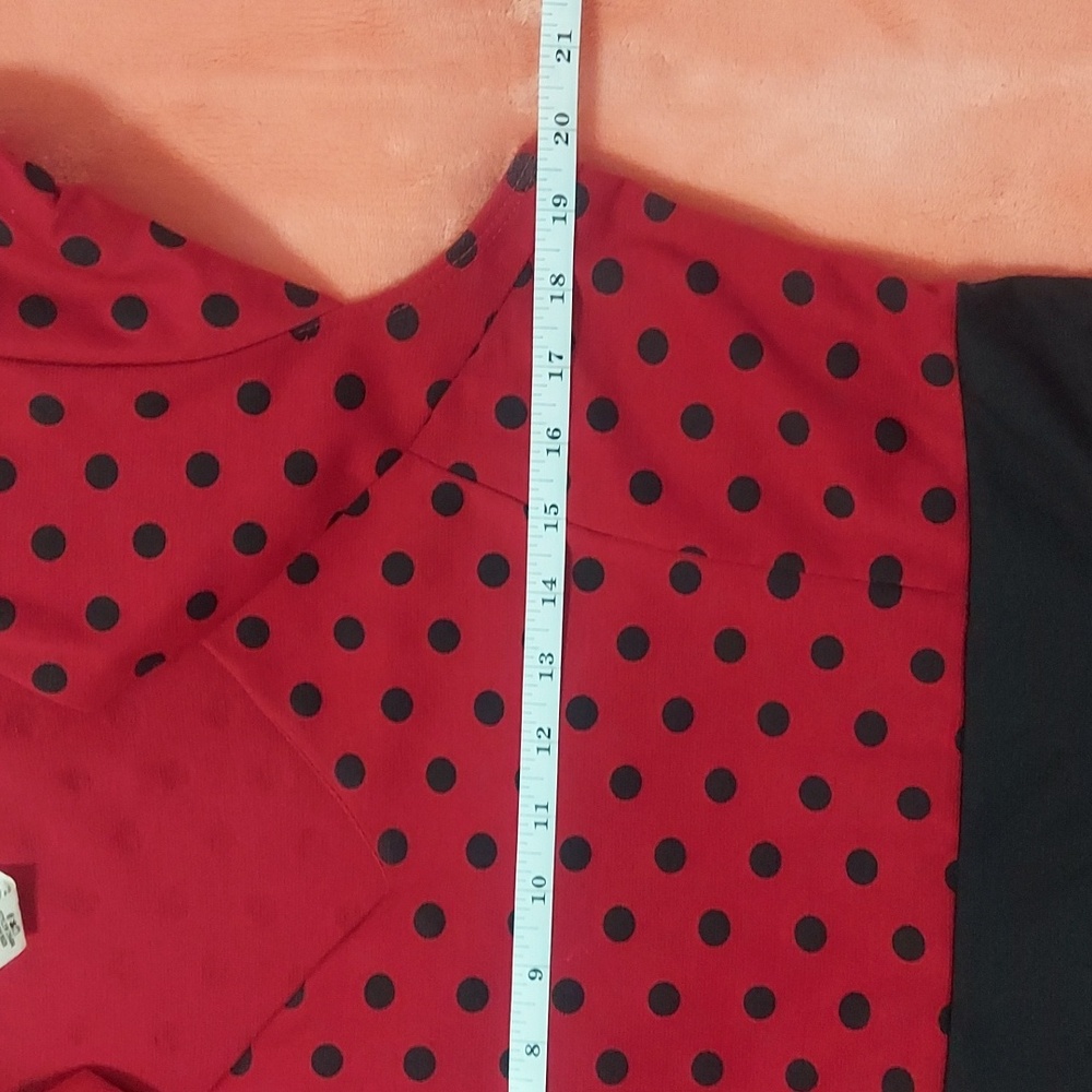 Red Polka Dot Midi Dress - Picture 8 of 10
